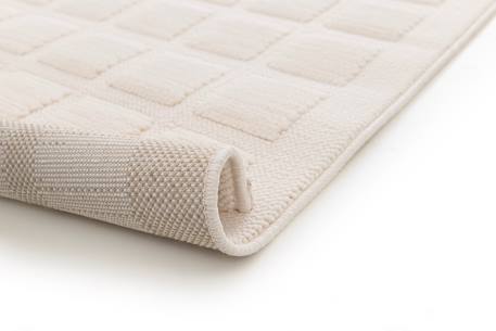 Tapis effet 3d doux et élégant facet Beige sable 3 - vertbaudet enfant 