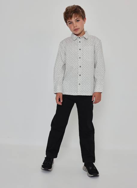Pantalon garçon élastique Noir 1 - vertbaudet enfant 