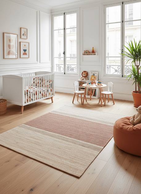 Tapis design en jute tissé main cigale Brun naturel 2 - vertbaudet enfant 