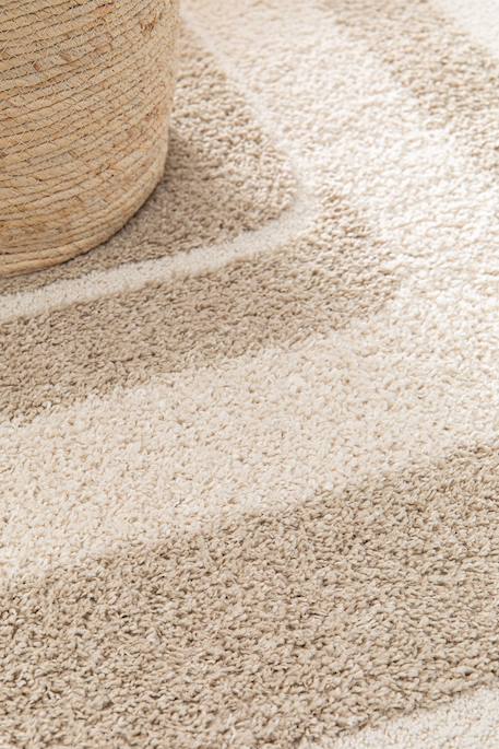 Tapis design doux et épais mireo Beige sable+Brun naturel 3 - vertbaudet enfant 
