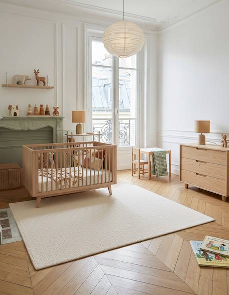 Tapis uni bouclé soufflot Beige clair+Beige sable+Blanc pur+Gris minéral 13 - vertbaudet enfant 