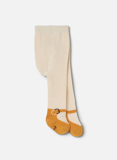 Collants avec design chaussure Blanc 1 - vertbaudet enfant 