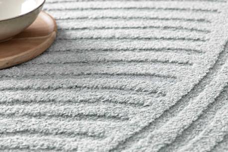 Tapis doux à motifs en relief sillage Beige sable+Bleu naturel 9 - vertbaudet enfant 