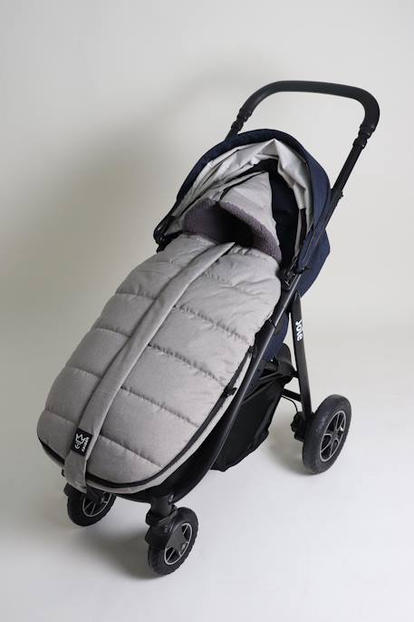 Chancelière pour poussette Mila anthracite+gris clair chiné+marine+noir 7 - vertbaudet enfant 