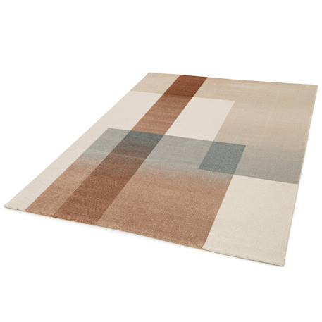 Tapis design en fibres recyclées harris Brun naturel+Vert naturel 4 - vertbaudet enfant 