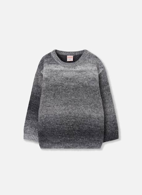 Pull garçon en maille Gris 2 - vertbaudet enfant 