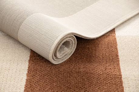 Tapis design en fibres recyclées harris Brun naturel+Vert naturel 3 - vertbaudet enfant 