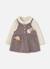 Ensemble bébé fille maille brodé écureuil Marron 1 - vertbaudet enfant 