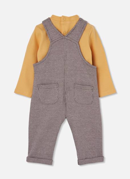 Ensemble bébé garçon maille brodé renard Marron 2 - vertbaudet enfant 