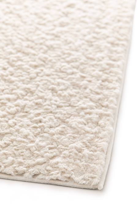 Tapis uni ultra doux contemporain plain Blanc pur+Brun naturel 5 - vertbaudet enfant 