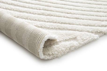 Tapis doux à motifs en relief sillage Beige sable+Bleu naturel 5 - vertbaudet enfant 