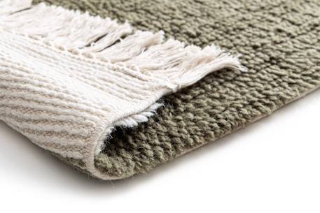 Tapis naturel en laine et coton suzanne Beige sable+Vert naturel 10 - vertbaudet enfant 