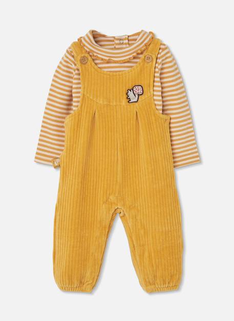 Ensemble bébé fille maille avec écureuil Jaune 3 - vertbaudet enfant 