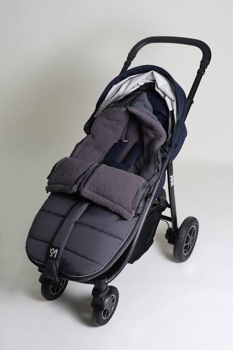 Chancelière pour poussette Mila anthracite+gris clair chiné+marine+noir 6 - vertbaudet enfant 