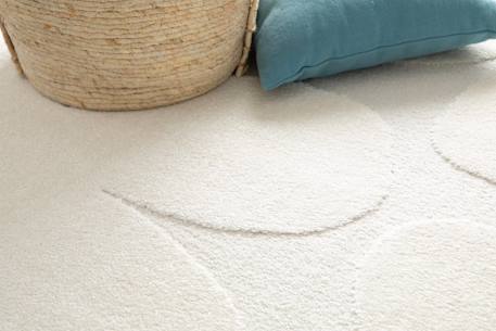 Tapis doux à motifs en relief blossom Blanc pur+Brun naturel 3 - vertbaudet enfant 