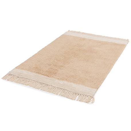 Tapis naturel en laine et coton suzanne Beige sable+Vert naturel 6 - vertbaudet enfant 