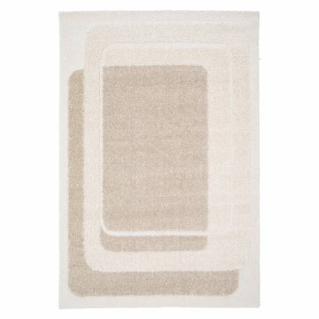 Tapis design doux et épais mireo Beige sable+Brun naturel 1 - vertbaudet enfant 