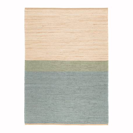 Tapis design en jute tissé main bandol Bleu naturel 1 - vertbaudet enfant 