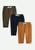 Lot de 3 pantalons bébé en molleton Bleu 1 - vertbaudet enfant 
