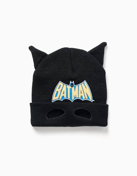 Bonnet en maille avec imprimé batman et oreilles 3d Noir 1 - vertbaudet enfant 