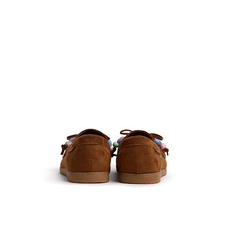 Chaussures filles synthétique sans fermeture- ouverts Beige+Brown 9 - vertbaudet enfant 