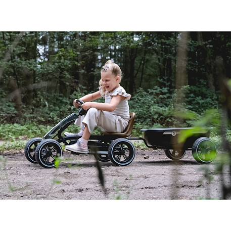 Kart enfant à pédales avec remorque - de 2 à 5 ans - Jeu exterieur Noir+Vert 3 - vertbaudet enfant 