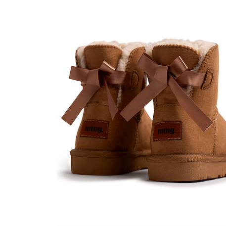 Bottines filles fourrée Camel+Grey 4 - vertbaudet enfant 
