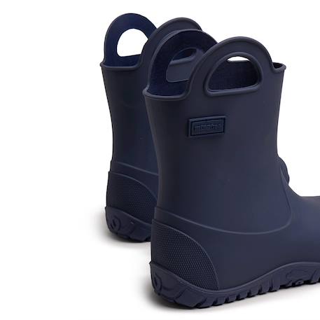 Bottines garçon synthétique sans fermeture- ouverts barefoot Blue 3 - vertbaudet enfant 