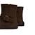 Bottines filles synthétique fermeture éclair barefoot Black+Brown+Moka 18 - vertbaudet enfant 