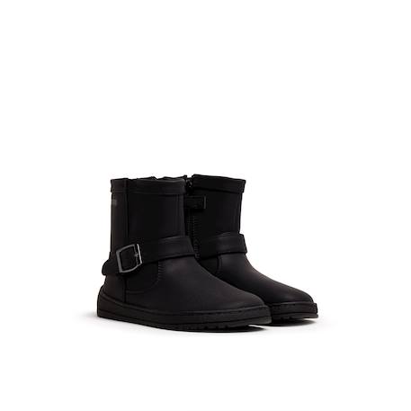 Bottines filles synthétique fermeture éclair barefoot Black+Brown+Moka 4 - vertbaudet enfant 