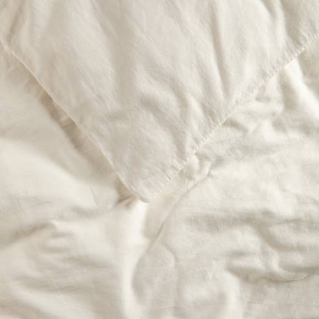 Housse de couette 1 personne pur coton bio Blanc+Bleu nuit+Ecru+Eucalyptus+Gris tourterelle+Rose nude+Terracotta 16 - vertbaudet enfant 