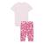 Ensemble à imprimés fille 680327 Rose 3 - vertbaudet enfant 