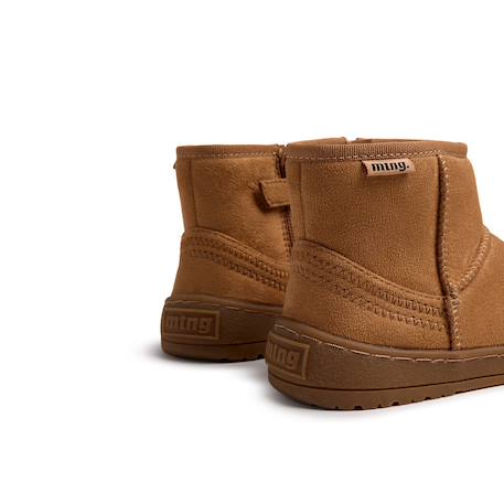 Bottines filles synthétique fermeture éclair barefoot Black+Brown 12 - vertbaudet enfant 
