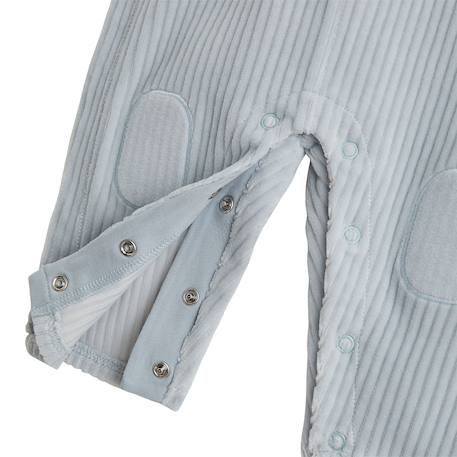 Ensemble salopette bébé en velours et t-shirt voix lactée Bleu 6 - vertbaudet enfant 