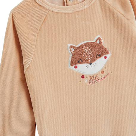 Pyjama bébé en velours petite rêveuse Rose 4 - vertbaudet enfant 