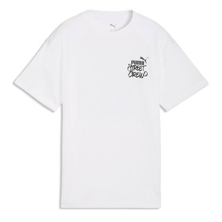 T-shirt garçon relaxed Blanc+Bleu 2 - vertbaudet enfant 