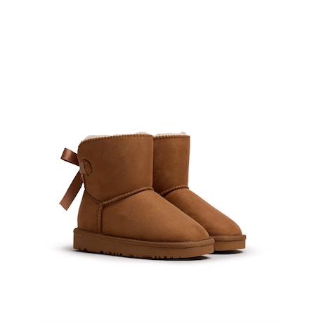 Bottines filles fourrée Camel+Grey 5 - vertbaudet enfant 