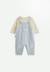 Ensemble salopette bébé en velours et t-shirt voix lactée Bleu 1 - vertbaudet enfant 