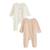 Lot de 2 pyjamas bébé en velours ouverture zippée Rose 2 - vertbaudet enfant 