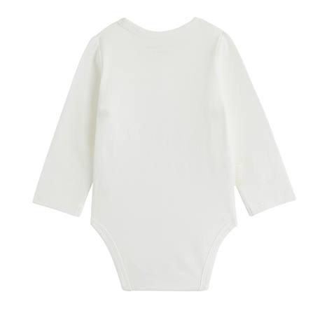 Lot de 2 bodies bébé manches longues ouverture croisée miette Ecru 3 - vertbaudet enfant 