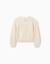 Pull en maille avec broderie florale Blanc 2 - vertbaudet enfant 