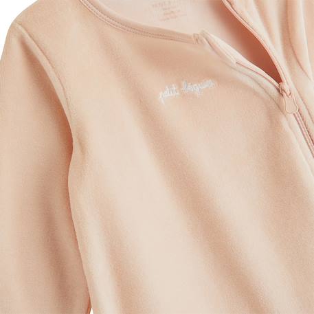 Lot de 2 pyjamas bébé en velours ouverture zippée Rose 3 - vertbaudet enfant 