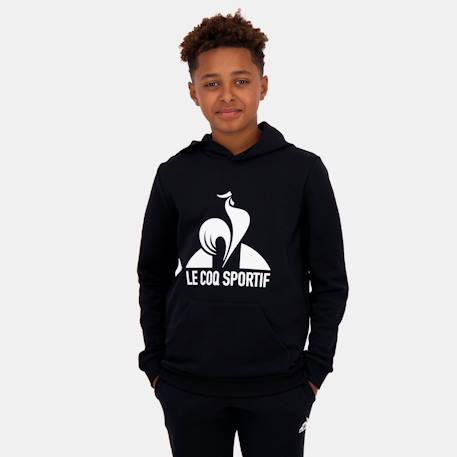 Sweat à capuche essentiels Noir 4 - vertbaudet enfant 