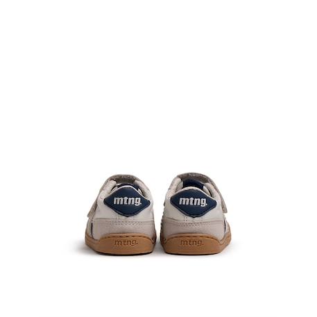 Sneakers garçon synthétique fermeture adhésive barefoot Blanc_marine+Kaky+Marine_orange 5 - vertbaudet enfant 