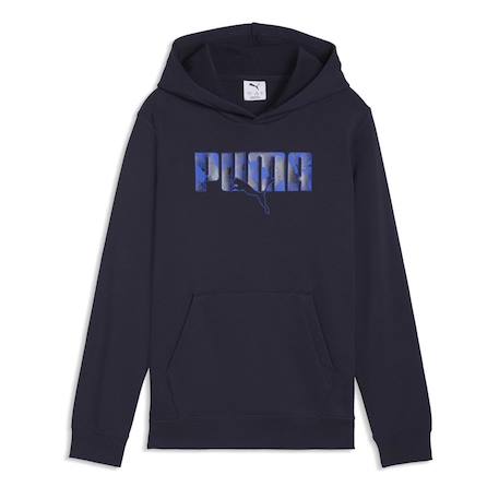 Sweat garçon class logo lab story 2 Marine+Noir 2 - vertbaudet enfant 