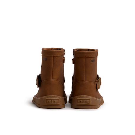 Bottines filles synthétique fermeture éclair barefoot Black+Brown+Moka 11 - vertbaudet enfant 