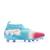Chaussures de football future 8 match fg/ag Bleu 3 - vertbaudet enfant 