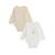 Lot de 2 bodies bébé manches longues ouverture croisée miette Ecru 2 - vertbaudet enfant 