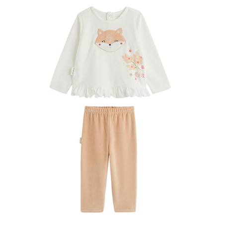 Pyjama enfant 2 pièces en velours petite rêveuse Rose 2 - vertbaudet enfant 