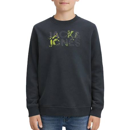 Sweat garçon splash Gris 1 - vertbaudet enfant 